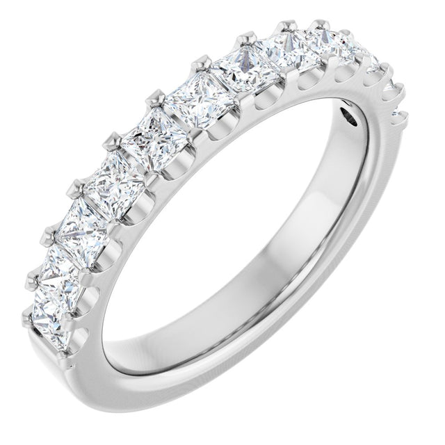 14K White Gold 1 1/8 CTW Natural Diamond Anniversary Band