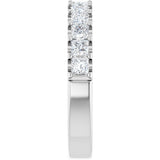 14K White Gold 1 1/8 CTW Natural Diamond Anniversary Band