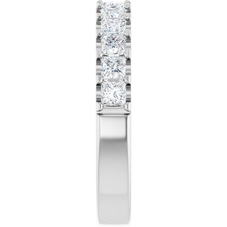14K White Gold 1 1/8 CTW Natural Diamond Anniversary Band