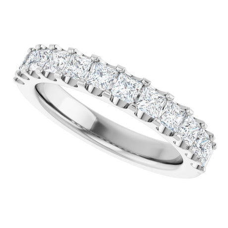 14K White Gold 1 1/8 CTW Natural Diamond Anniversary Band