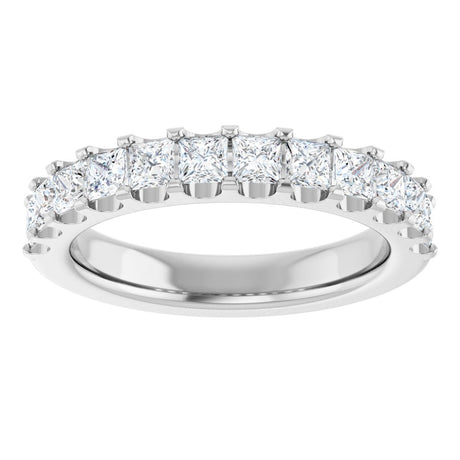 14K White Gold 1 1/8 CTW Natural Diamond Anniversary Band