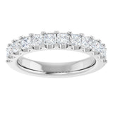 14K White Gold 1 1/8 CTW Natural Diamond Anniversary Band