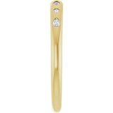 14K Yellow Gold 1/10 CTW Lab-Grown Diamond Anniversary Band