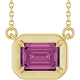 14K Yellow Gold Natural Tourmaline 18" Necklace