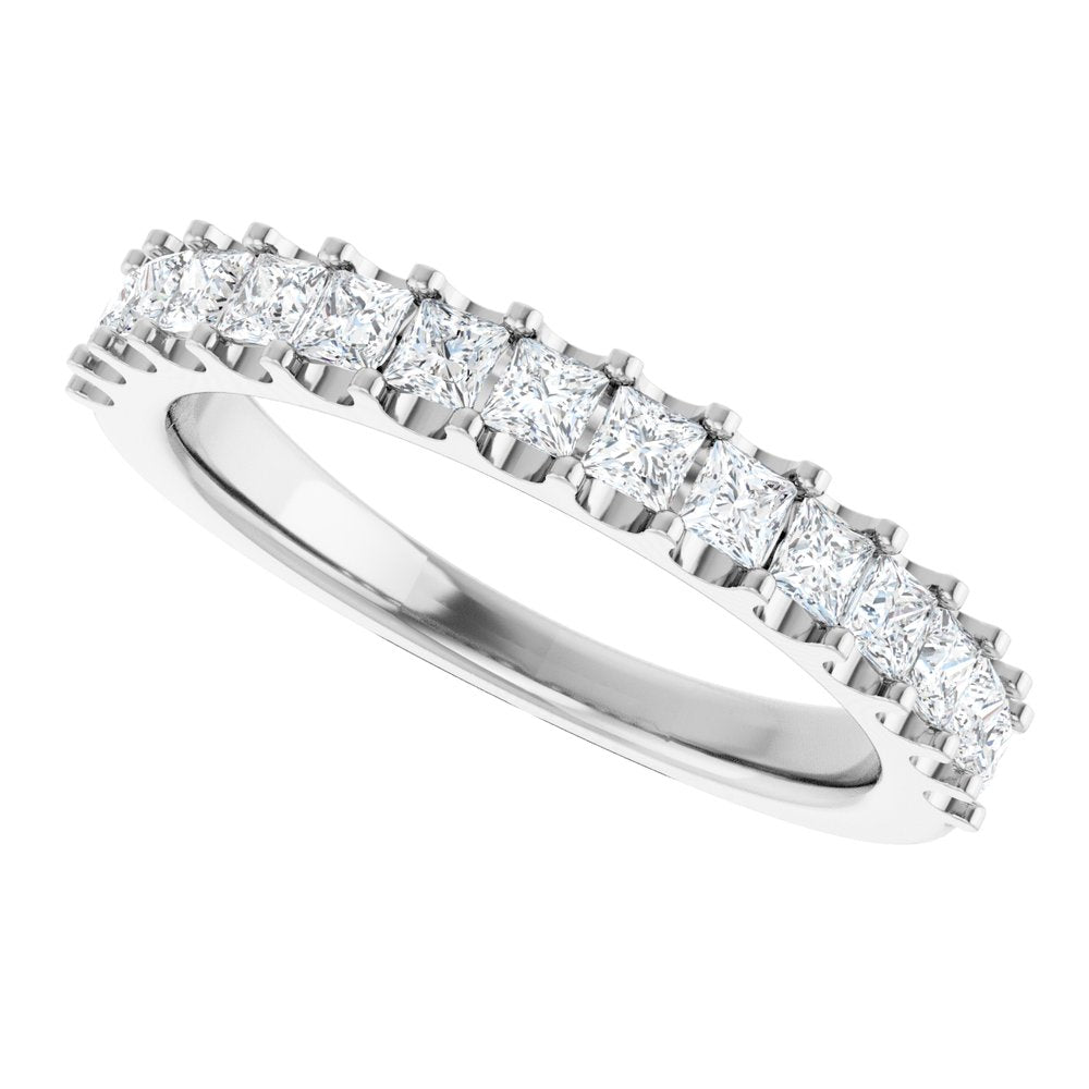 14K White Gold 3/4 CTW Lab-Grown Diamond Anniversary Band
