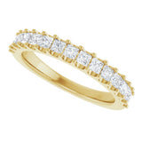 14K Yellow Gold 5/8 CTW Natural Diamond Anniversary Band