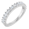 14K White Gold 3/4 CTW Lab-Grown Diamond Anniversary Band