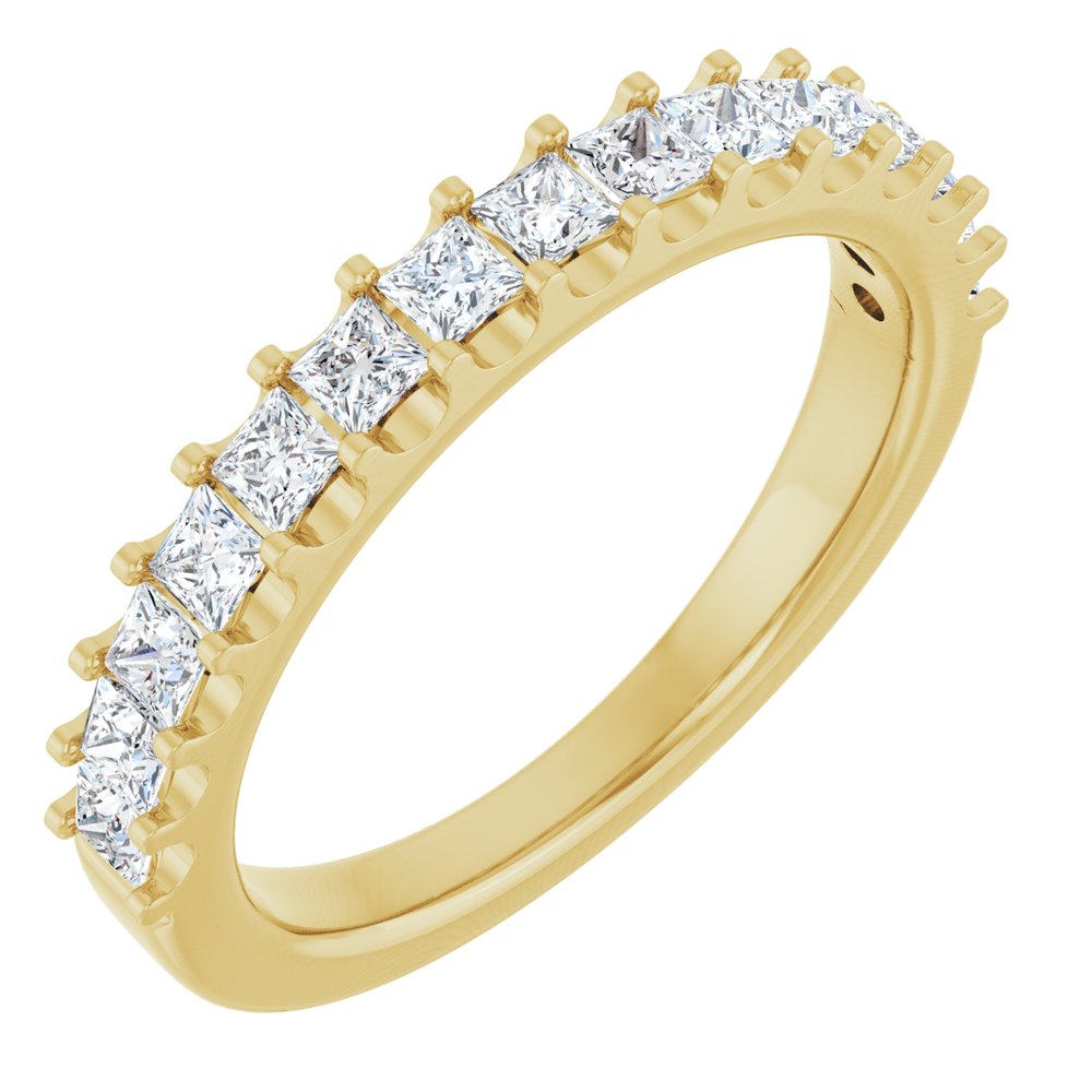 14K Yellow Gold 5/8 CTW Natural Diamond Anniversary Band