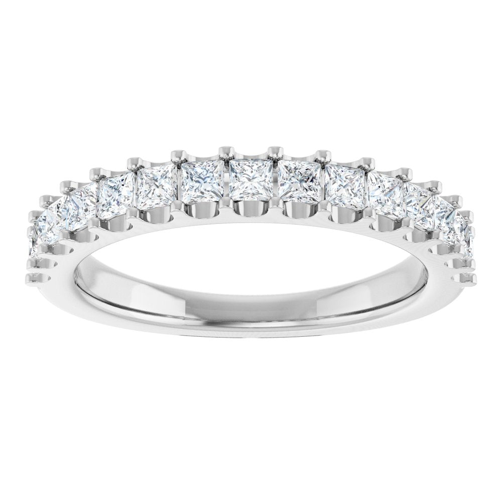 14K White Gold 3/4 CTW Lab-Grown Diamond Anniversary Band
