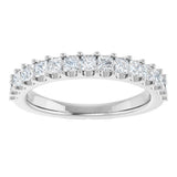 14K White Gold 3/4 CTW Lab-Grown Diamond Anniversary Band