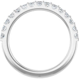 14K White Gold 3/4 CTW Lab-Grown Diamond Anniversary Band