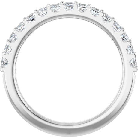 14K White Gold 5/8 CTW Natural Diamond Anniversary Band