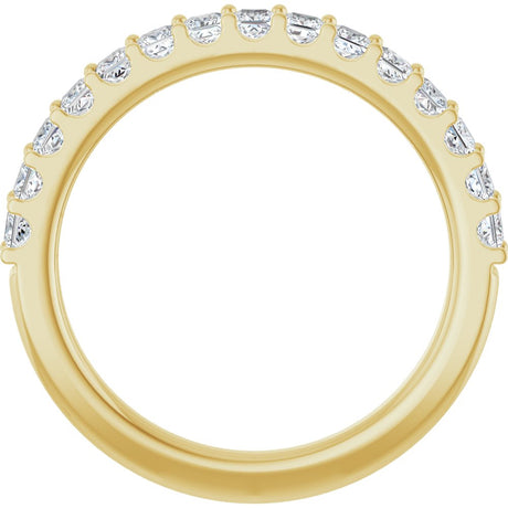 14K Yellow Gold 3/4 CTW Lab-Grown Diamond Anniversary Band