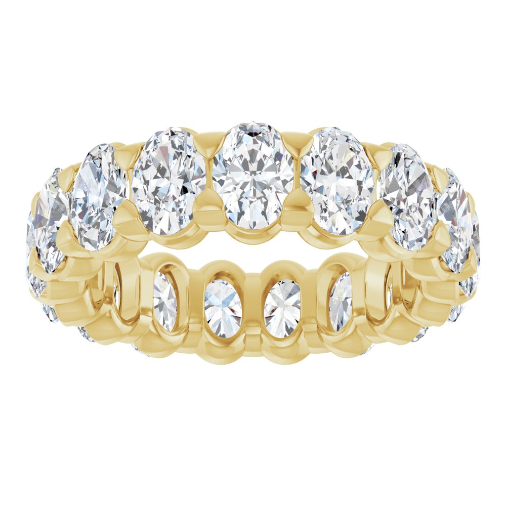 14K Yellow Gold 4 1/3 CTW Lab-Grown Diamond Eternity Band Size 5