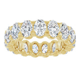 14K Yellow Gold 4 1/3 CTW Lab-Grown Diamond Eternity Band Size 5