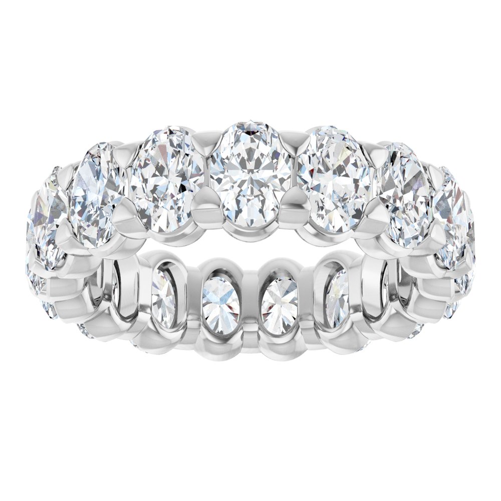 14K White Gold 4 1/3 CTW Lab-Grown Diamond Eternity Band Size 5