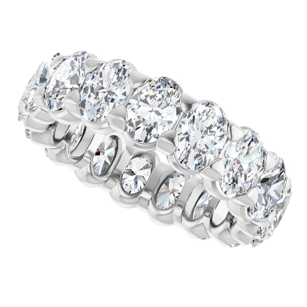 14K White Gold 4 1/3 CTW Lab-Grown Diamond Eternity Band Size 5