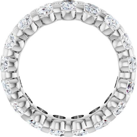 14K White Gold 4 1/3 CTW Lab-Grown Diamond Eternity Band Size 5