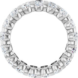 14K White Gold 4 1/3 CTW Lab-Grown Diamond Eternity Band Size 5