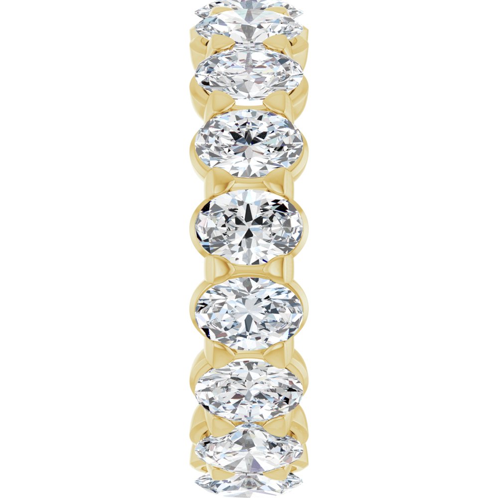 14K Yellow Gold 4 1/2 CTW Lab-Grown Diamond Eternity Band Size 6.5