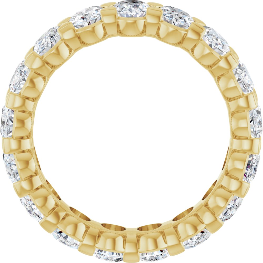 14K Yellow Gold 4 1/3 CTW Lab-Grown Diamond Eternity Band Size 6