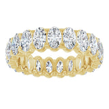 14K Yellow 5 CTW Lab-Grown Diamond Eternity Band Size 7