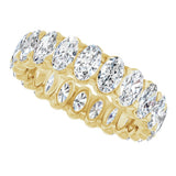 14K Yellow 5 CTW Lab-Grown Diamond Eternity Band Size 7
