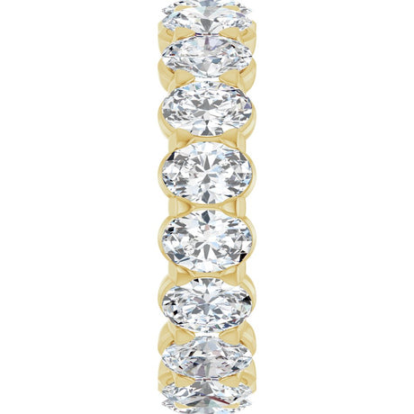 14K Yellow Gold 4 1/2 CTW Lab-Grown Diamond Eternity Band Size 7
