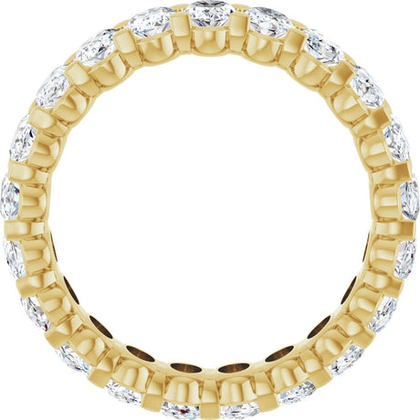 14K Yellow 5 CTW Lab-Grown Diamond Eternity Band Size 7