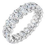 14K White 5 1/3 CTW Lab-Grown Diamond Eternity Band Size 8