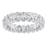 14K White 5 1/3 CTW Lab-Grown Diamond Eternity Band Size 8
