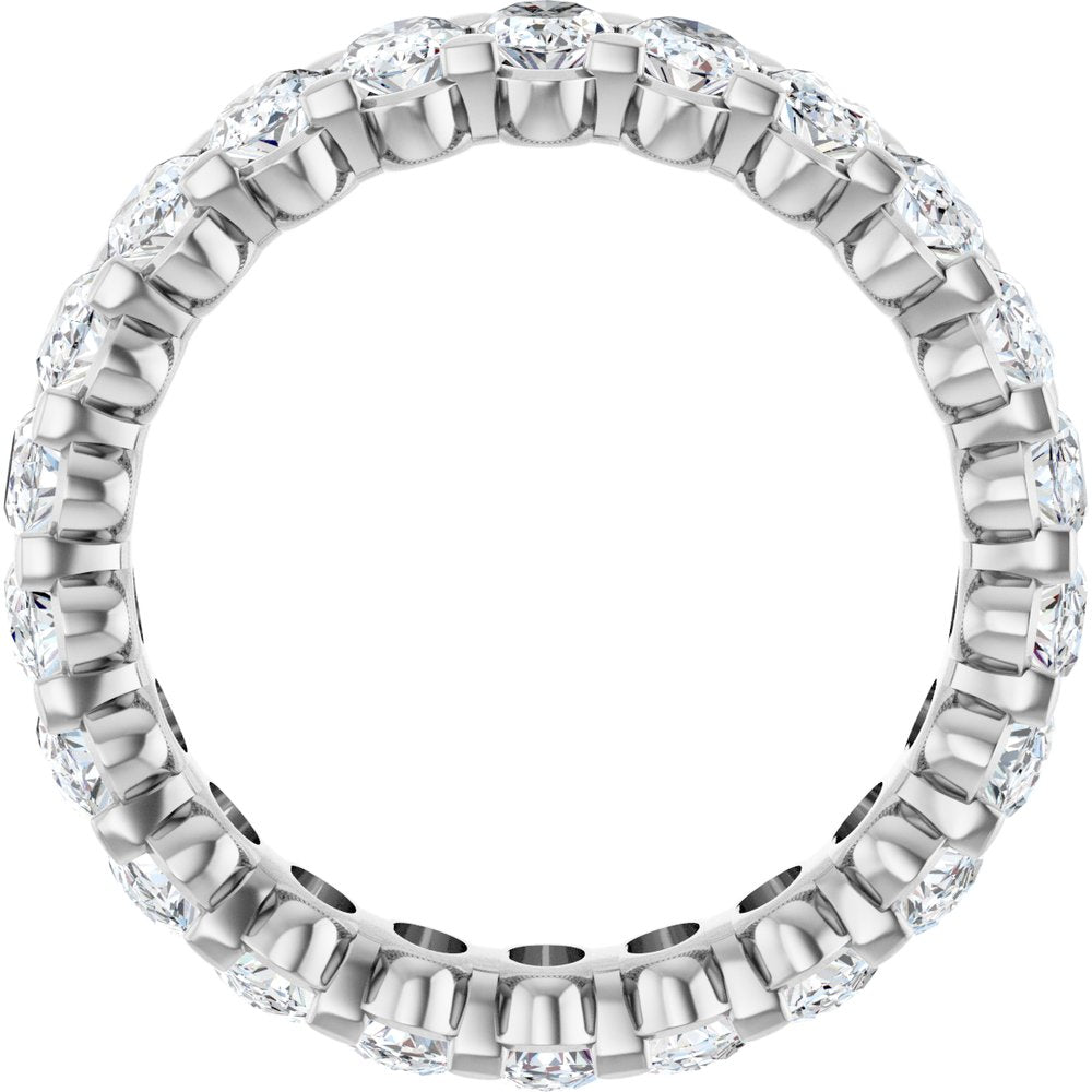 14K White 5 1/3 CTW Lab-Grown Diamond Eternity Band Size 8