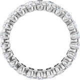 14K White 5 1/3 CTW Lab-Grown Diamond Eternity Band Size 8