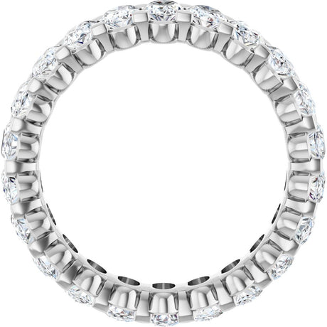 14K White 5 1/3 CTW Lab-Grown Diamond Eternity Band Size 8