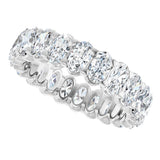 14K White 5 1/3 CTW Lab-Grown Diamond Eternity Band Size 8