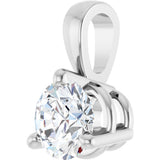 Sterling Silver 1/4 CT Lab-Grown Diamond Pendant 