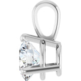 14K White Gold 1/2 CT Lab-Grown Diamond Pendant 