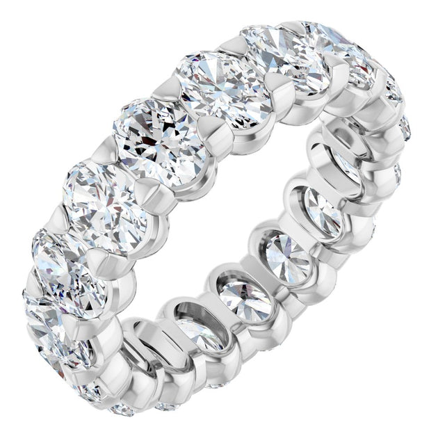 14K White Gold 4 1/3 CTW Lab-Grown Diamond Eternity Band Size 5