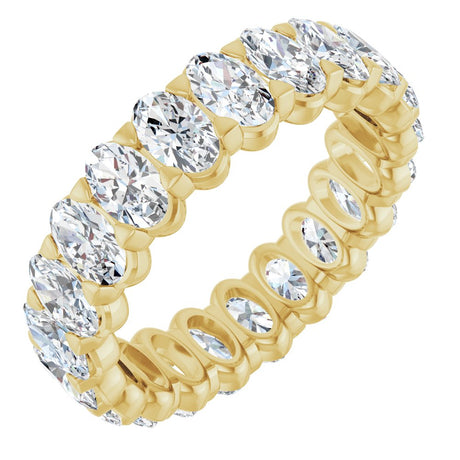 14K Yellow 5 CTW Lab-Grown Diamond Eternity Band Size 7
