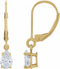 14K Yellow Gold 5/8 CTW Lab-Grown Diamond Dangle Earrings