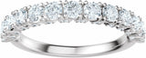14K White Gold 1 CTW Lab-Grown Diamond Anniversary Band