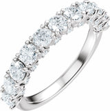 14K White Gold 1 1/5 CTW Lab-Grown Diamond Anniversary Band