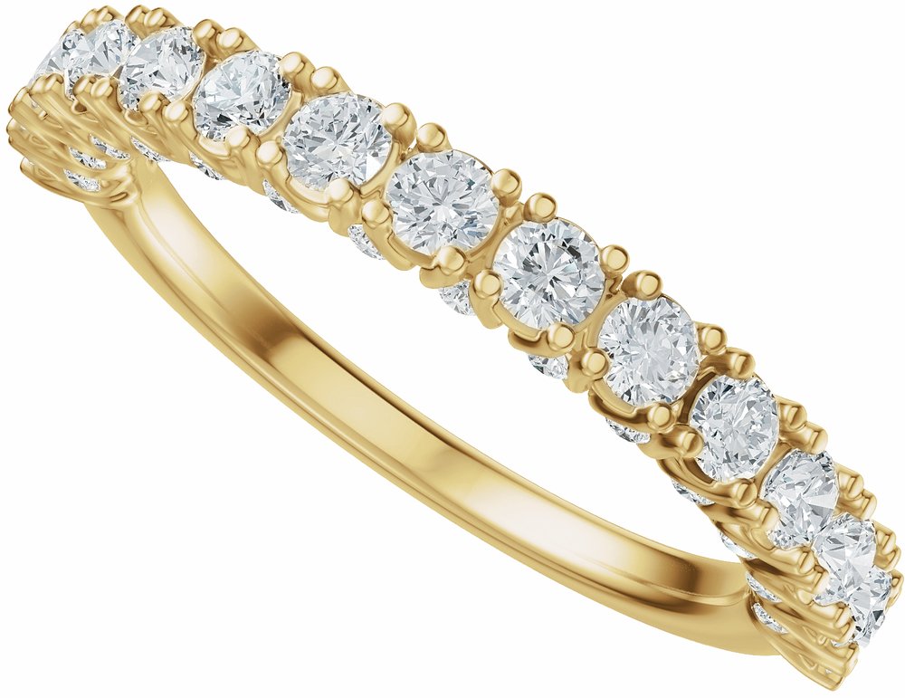 14K Yellow Gold 7/8 CTW Lab-Grown Diamond Anniversary Band