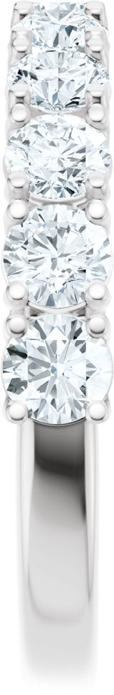 14K White Gold 1 1/5 CTW Lab-Grown Diamond Anniversary Band