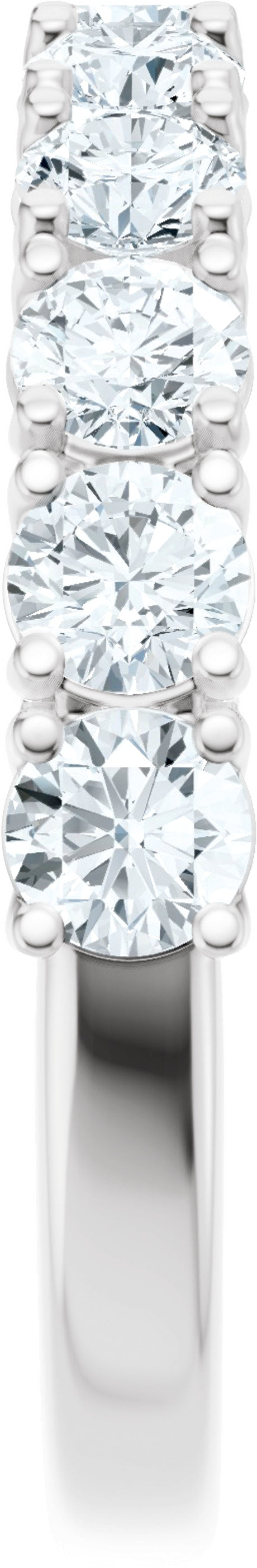 14K White Gold 1 1/5 CTW Lab-Grown Diamond Anniversary Band