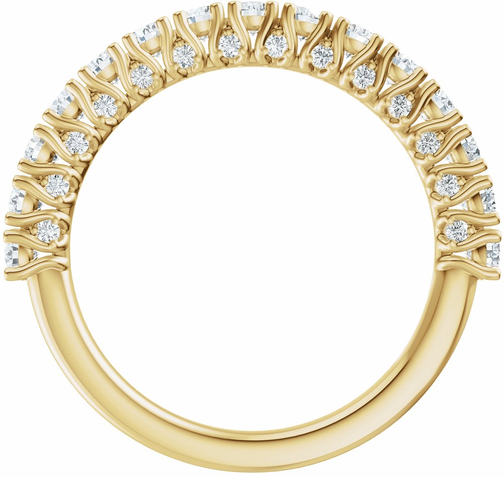 14K Yellow Gold 7/8 CTW Lab-Grown Diamond Anniversary Band