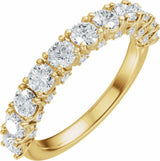 14K Yellow Gold 1 1/5 CTW Lab-Grown Diamond Anniversary Band