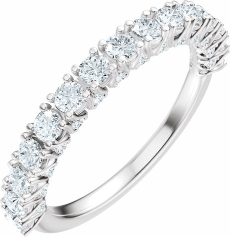 14K White Gold 7/8 CTW Lab-Grown Diamond Anniversary Band