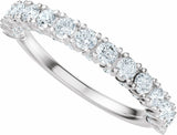 14K White Gold 7/8 CTW Lab-Grown Diamond Anniversary Band
