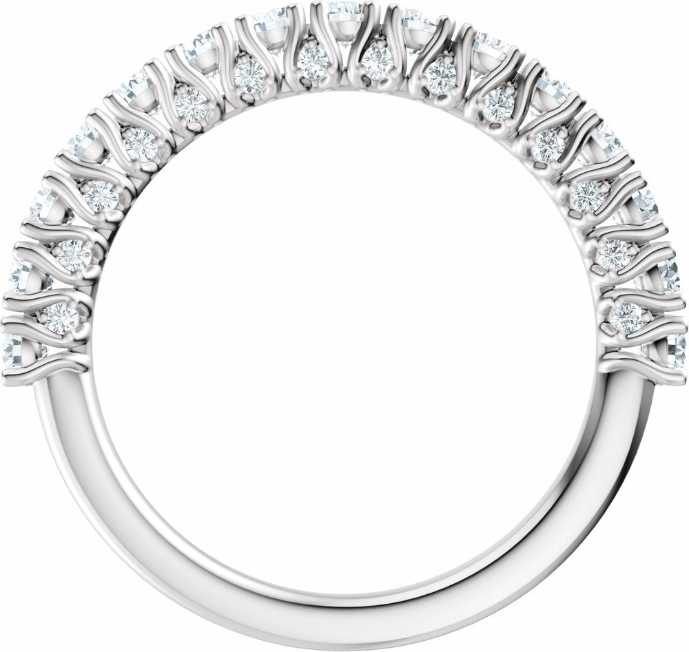 14K White Gold 7/8 CTW Lab-Grown Diamond Anniversary Band